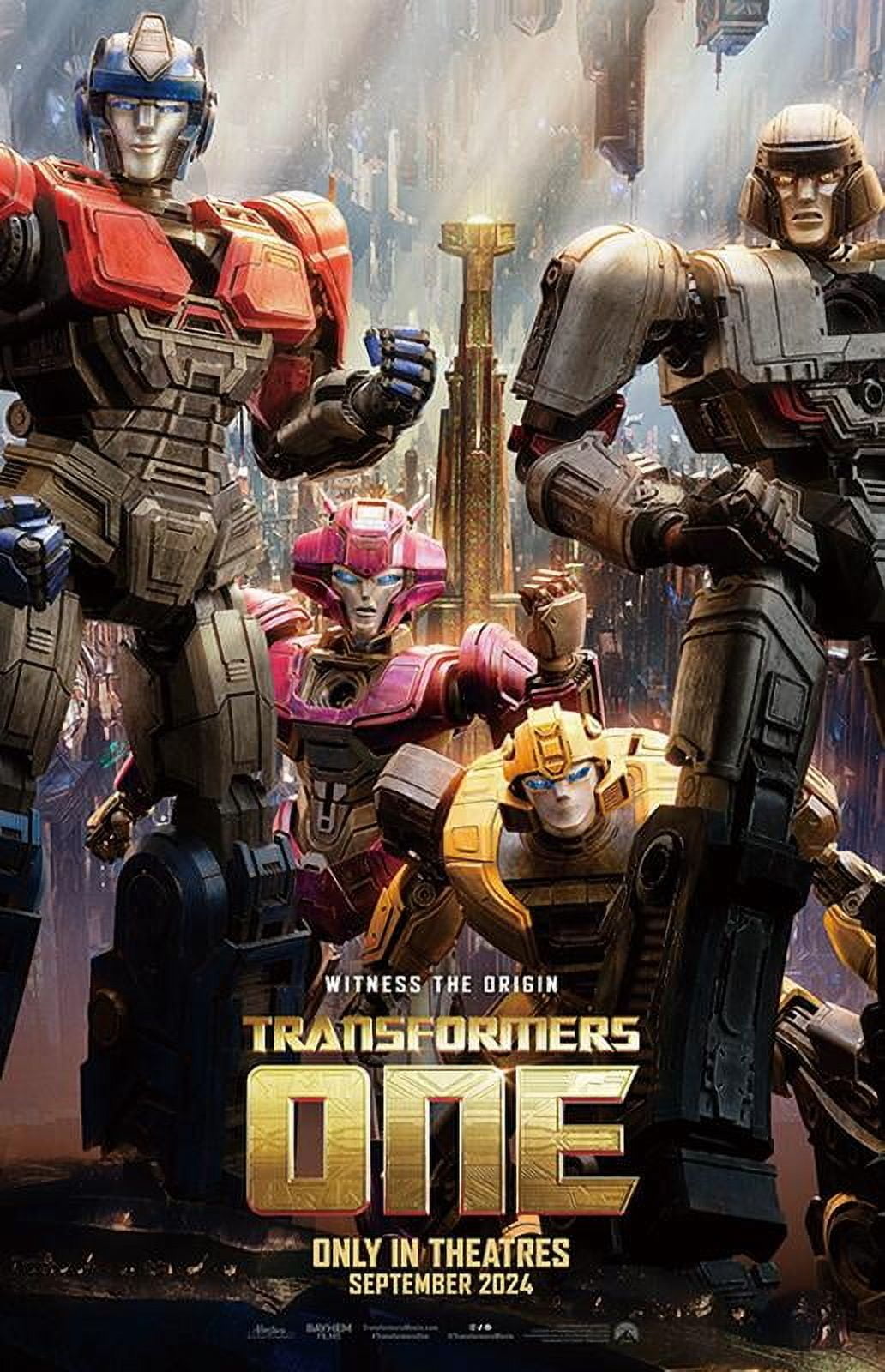 Transformers One (2024) movie Posters for room aesthetic For Bedroom Decoration Unframed 12x18inch(30x45cm)