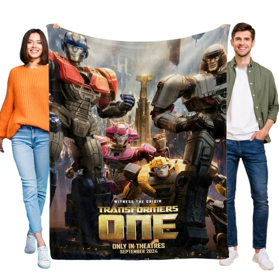 Transformers One Blanket for Kids, Soft Warm Flannel Throw Blanket for Boys Girls, 50x60 Inch Small Blanket for Sofa Couch Gifts Home Decor
