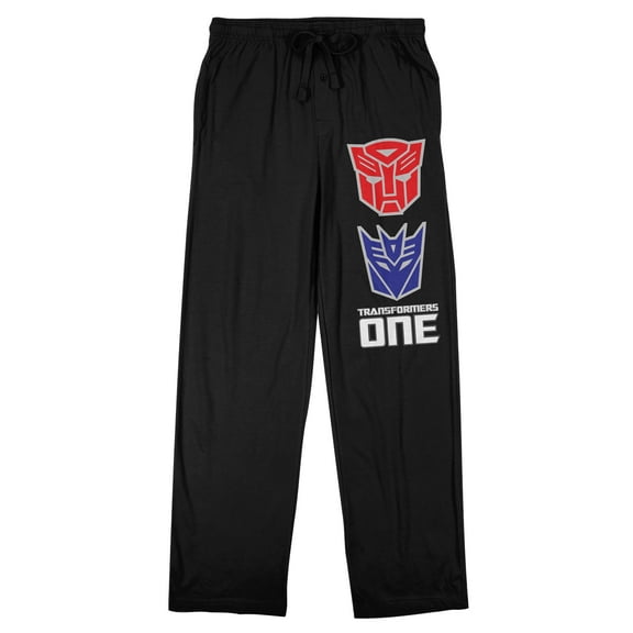 Transformers One Original Characters Men's Black Sleep Pajama Pants-Medium