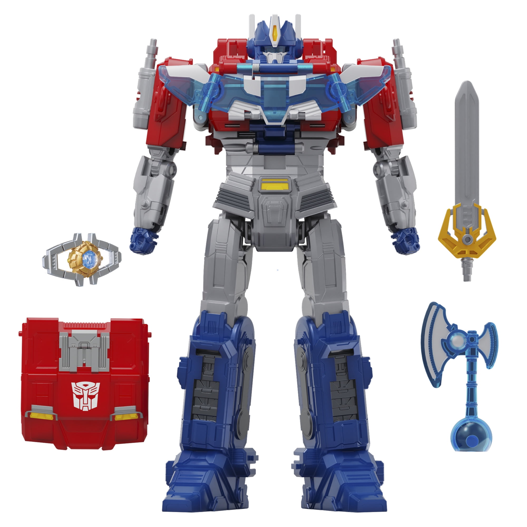 Transformers One Power Flip Optimus Prime (Orion Pax) Action Figure, 10” Interactive Robot Toy  (图1)