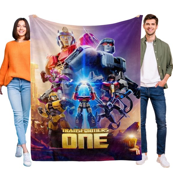 Transformers One Throw Blanket for Kids and Adults Soft and Cozy Blankets Gifts 40x50 Inch
