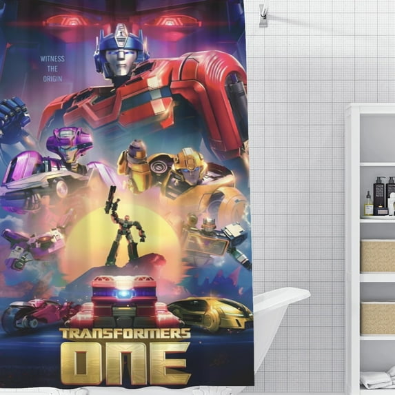 Transformers One-theme Bathroom Shower Curtain Home Decor,Bath Curtains Durable Waterproof Bath Curtain , Adluts Girls Boys Bathroom Decor House Gifts 52x71inch(130cmX180cm)
