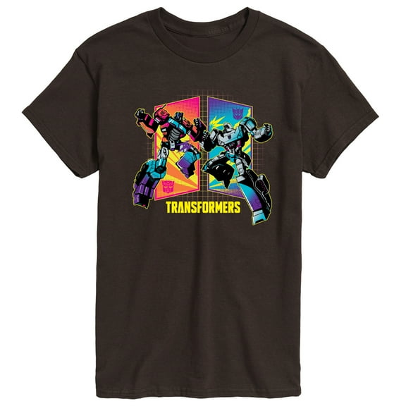 Transformers - Opt Vs Meg Clash - Adult Short Sleeve Tee