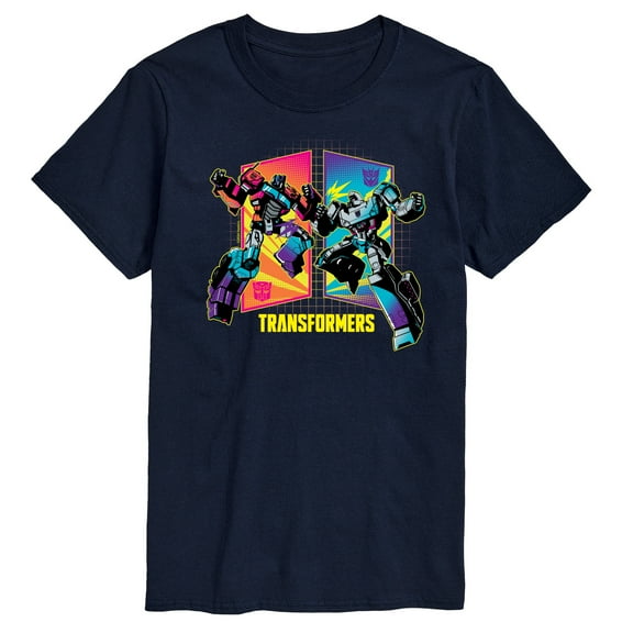 Transformers - Opt Vs Meg Clash - Adult Short Sleeve Tee