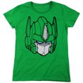thumbnail image 1 of Transformers Optimus Head Women's T Shirt, Kelly Green, 2X-Large, 1 of 6