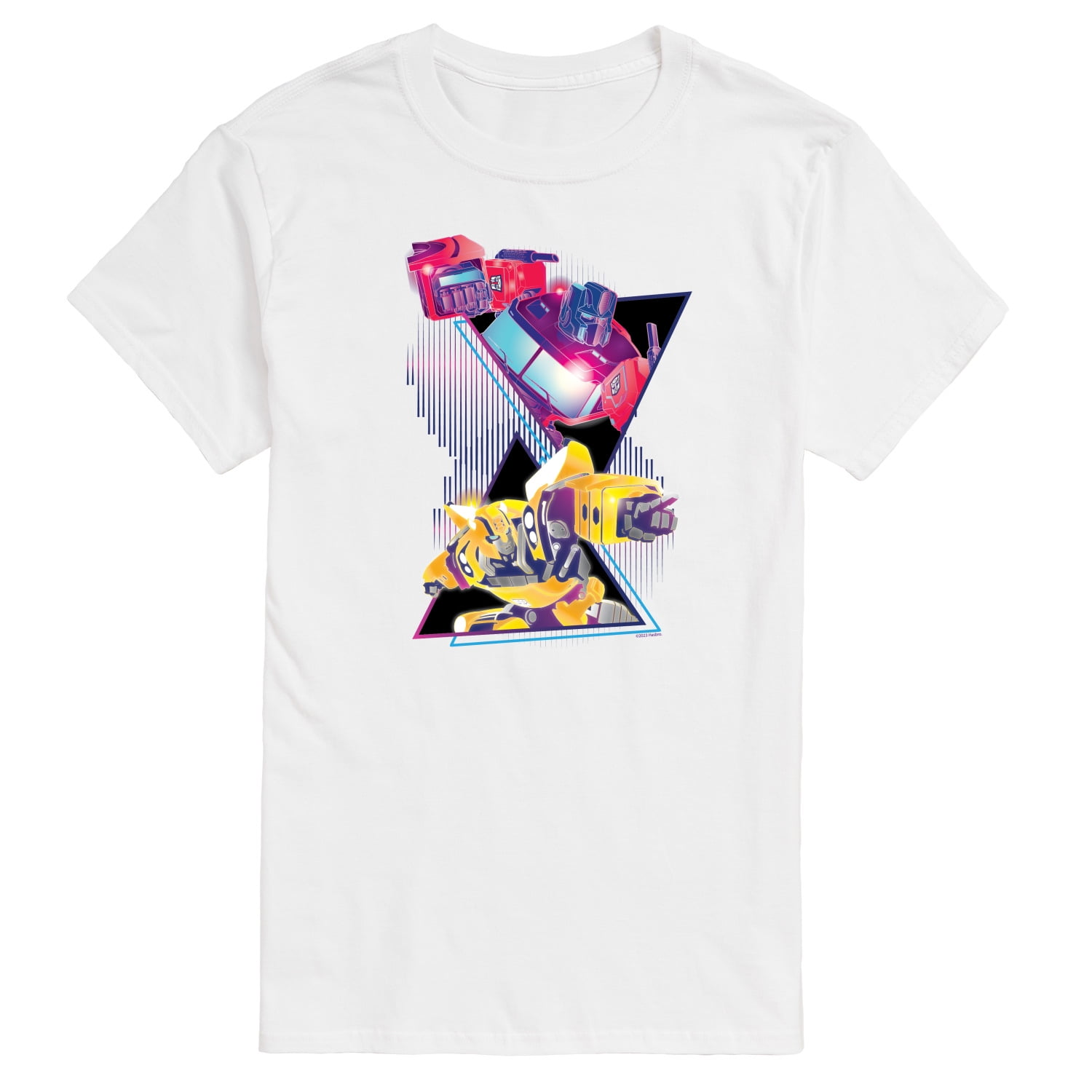 Transformers - Optimus Prime And Bumblebee - Adult Short Sleeve Tee