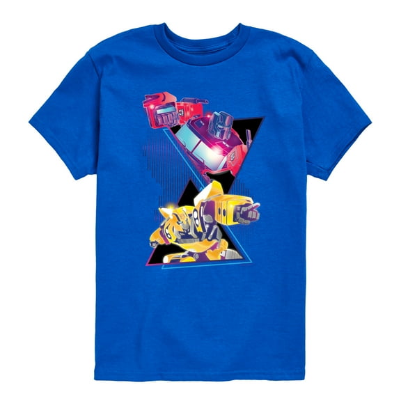 Transformers - Optimus Prime And Bumblebee - Kids Toddler And Youth Short Sleeve T - Shirt