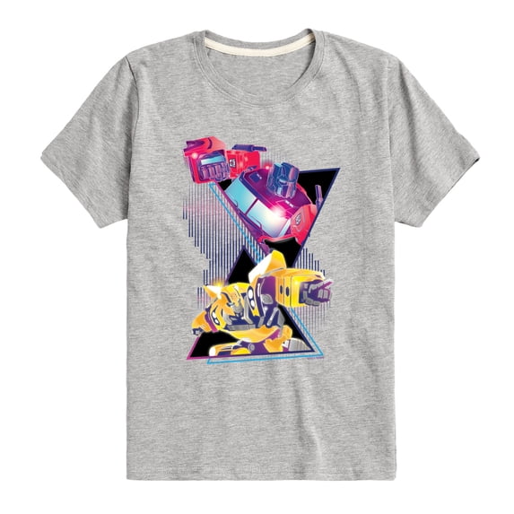 Transformers - Optimus Prime And Bumblebee - Kids Toddler And Youth Short Sleeve T - Shirt