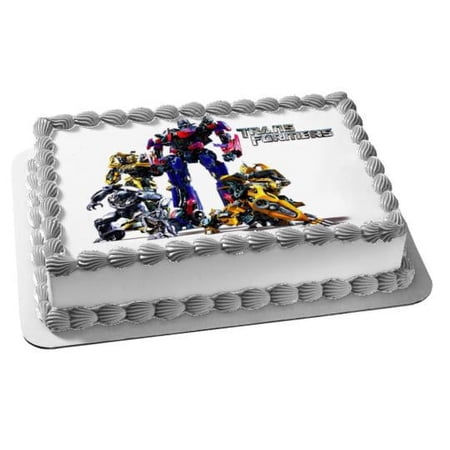 Transformers Optimus Prime Autobots Bumblebee Edible Cake Topper Image ABPID04172