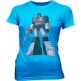 thumbnail image 1 of Transformers Optimus Prime Distressed Carolina Blue Juniors T-Shirt, 1 of 1