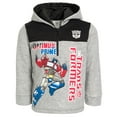 thumbnail image 1 of Transformers Optimus Prime Fleece Half Zip Hoodie Toddler to Big Kid, 1 of 5