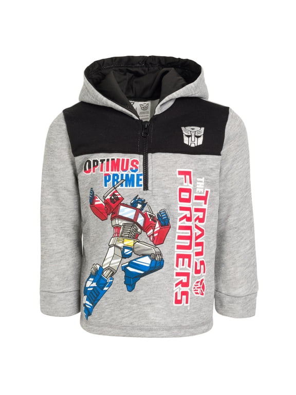 Optimus Prime Fleece Half Zip Hoodie Toddler to Big Kid