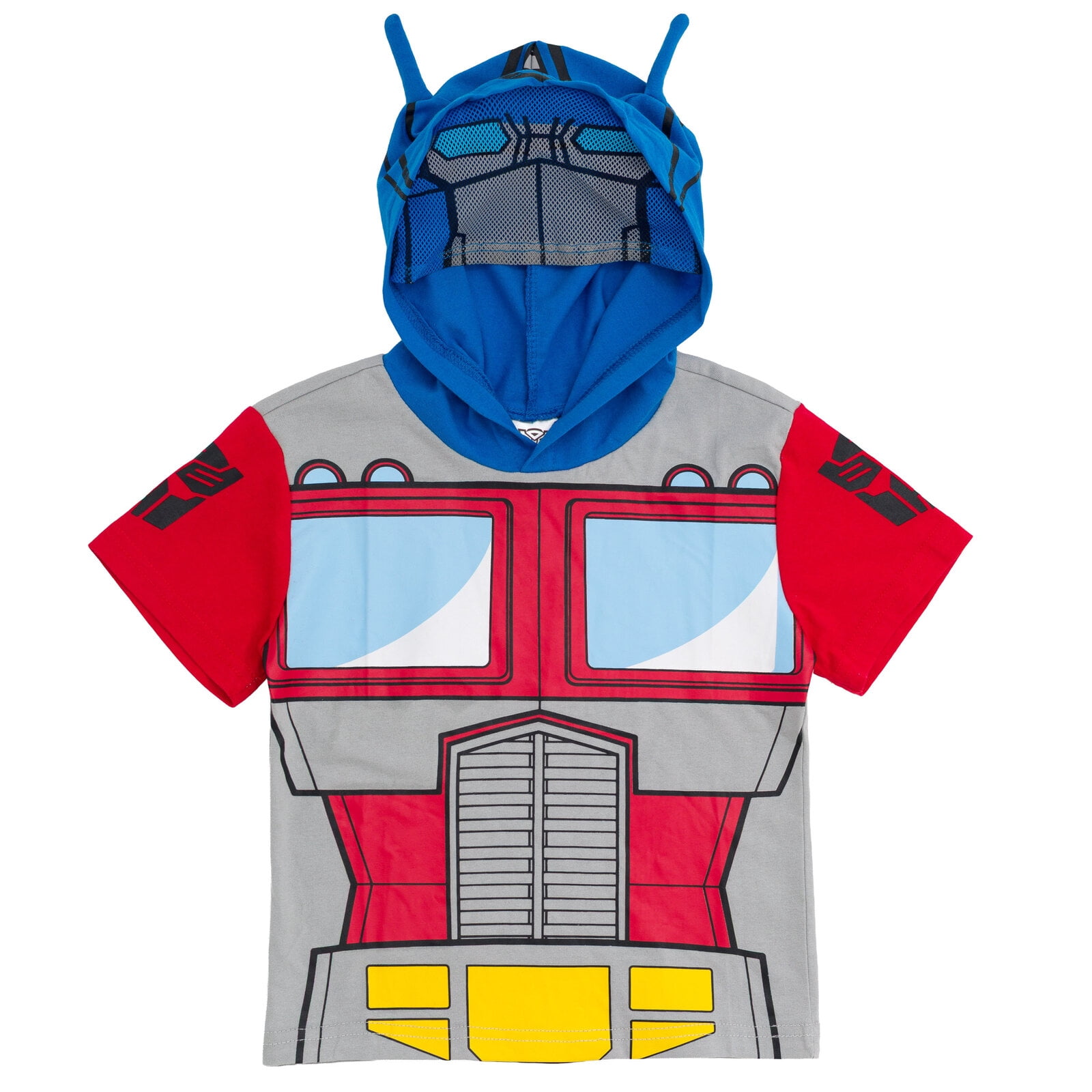 Transformers Optimus Prime Hooded Cosplay T-Shirt Toddler to Big Kid