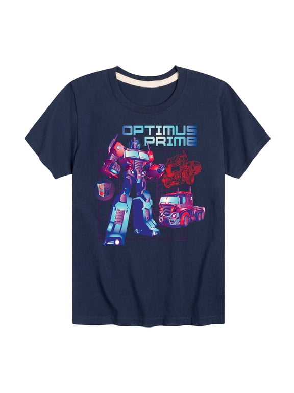 - Optimus Prime Boys' Short Sleeve Graphic T-Shirt