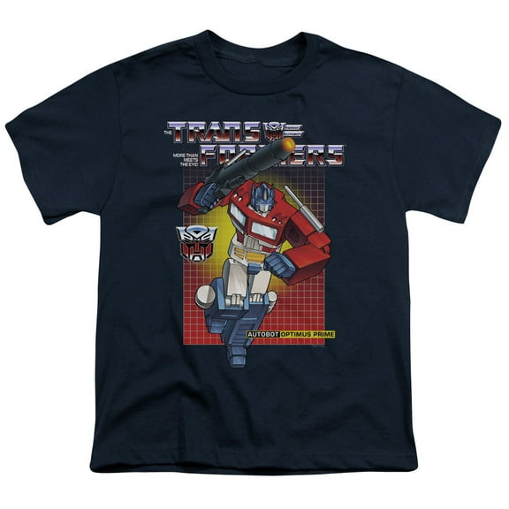 Transformers Optimus Prime S/S Youth 18/1 T-Shirt Navy