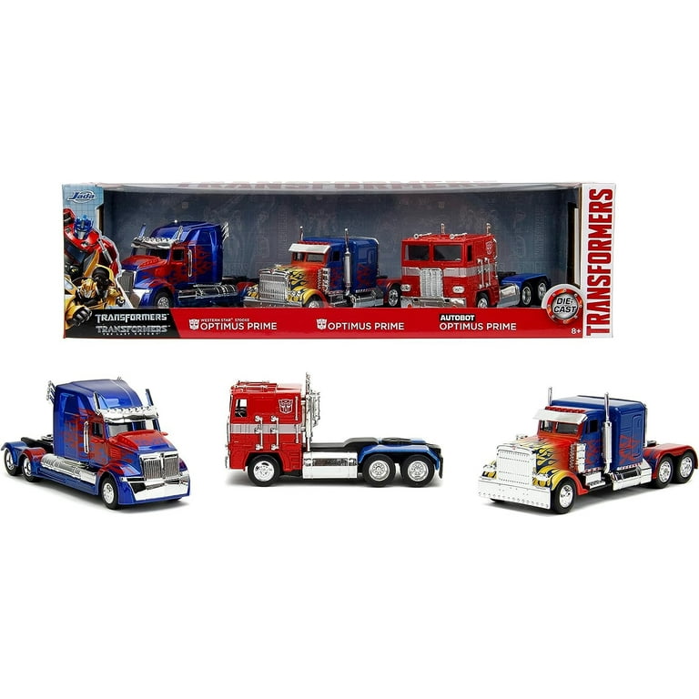 Jada Diecast Optimus Prime Transformers Trucks Toy Set, Hollywood