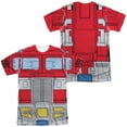 thumbnail image 1 of Transformers Optimus Prime Unisex Adult Sublimated Costume T Shirt (Front/Back), Medium, 1 of 2