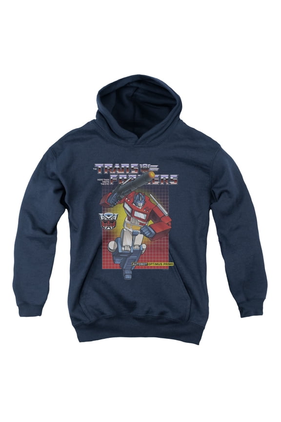 Transformers Optimus Prime Youth Pullover Hoodie Sweatshirt Navy