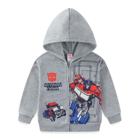 Transformers Optimus Prime Zip-Up Hoodie (Boys), Sizes 4-8