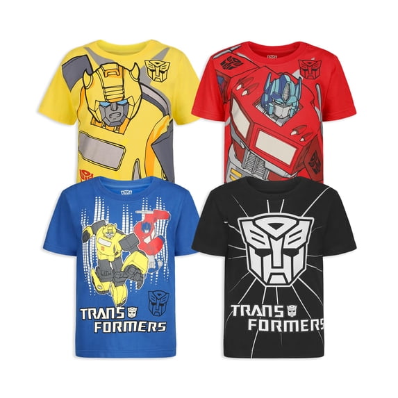 Transformers One Short Sleeve T-Shirt (Boys), 4 Pack, Sizes 4-7
