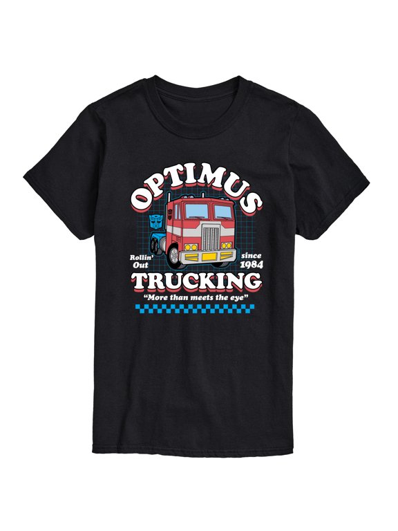 - Optimus Trucking Men's Short Sleeve Graphic T-Shirt