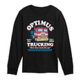 thumbnail image 1 of Transformers - Optimus Trucking - Youth Boys Long Sleeve Graphic T-Shirt, 1 of 4