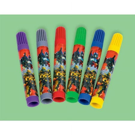 Transformers Party Favors - 6 Piece Marker Set
