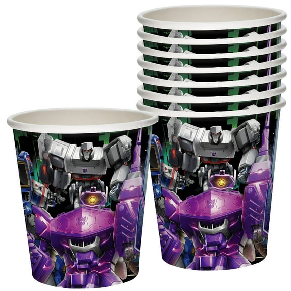 Transformers Party Supplies - 9oz Decepticons Cups 16 Count