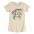 thumbnail image 1 of Transformers - Pastel Optimus and Bumble Bee - Youth Girls Fitted Short Sleeve T-Shirt, 1 of 4