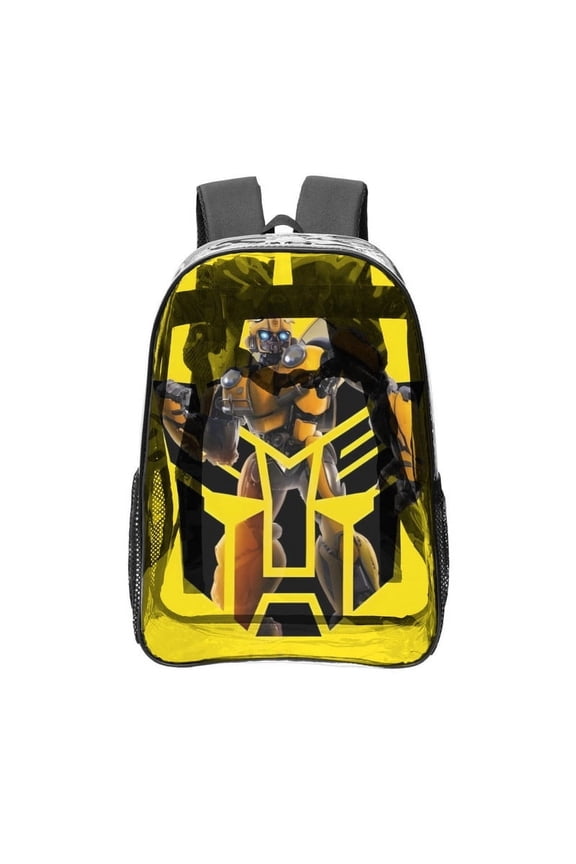 Transformers Pattern Transparent Backpack Lightweight And fashionable Showcasing Personality And Leading The Trend
