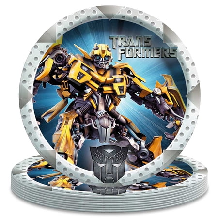 Transformer Birthday Decorations Plates Party Supplies Tableware Disposable Dinnerware