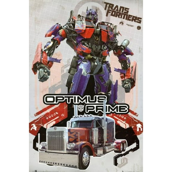 Transformers Poster Optimus Prime Rare Hot New 24X36