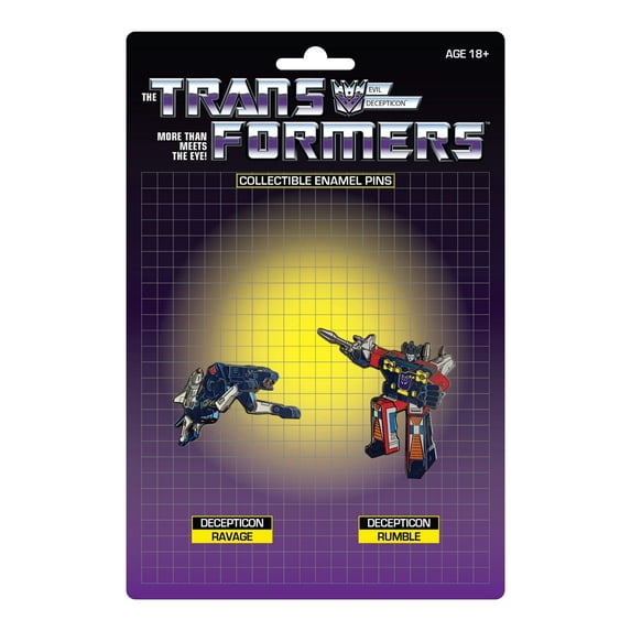 Transformers Ravage X Rumble Retro Pin Set (Net)