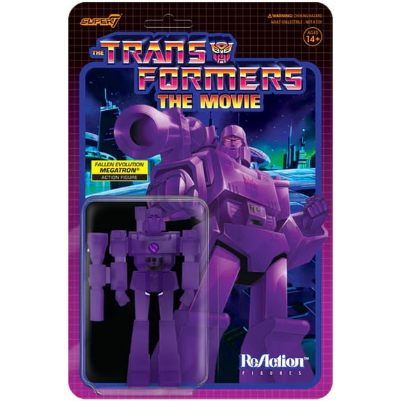 Transformers - ReAction Figure Wv1 - Megatron Transformation (Purple Grid)