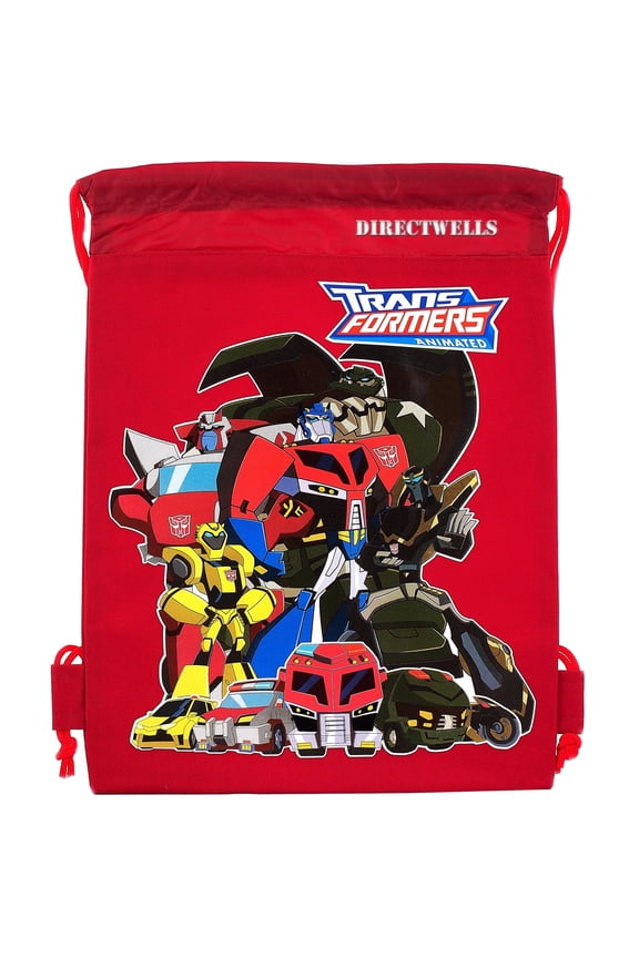 Transformers Red Drawstring Bag
