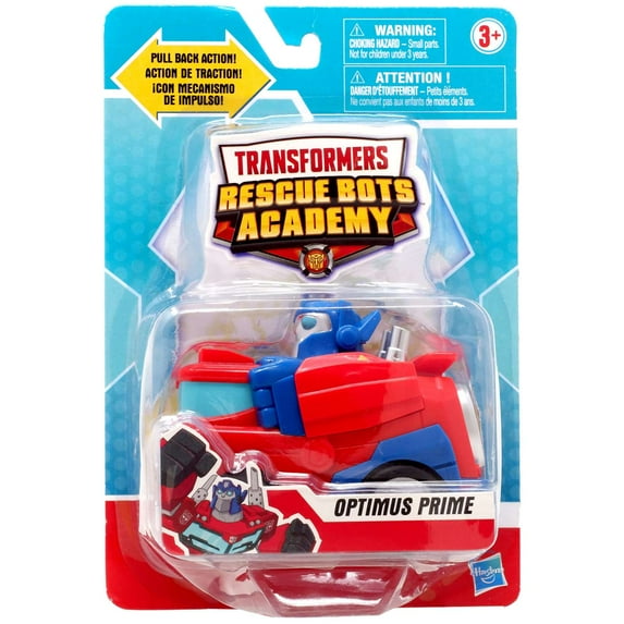 Transformers Rescue Bots Academy Optimus Prime Pullback Vehicle
