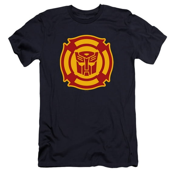 Transformers - Rescue Bots Logo - Premium Slim Fit Short Sleeve Shirt - XX-Large