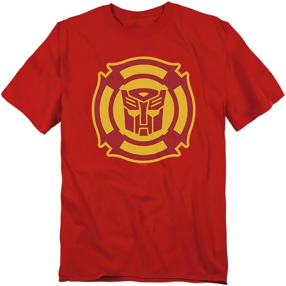 Transformers T-Shirt Rescue Bots Logo Unisex Graphic Tee For Men & Women Red 