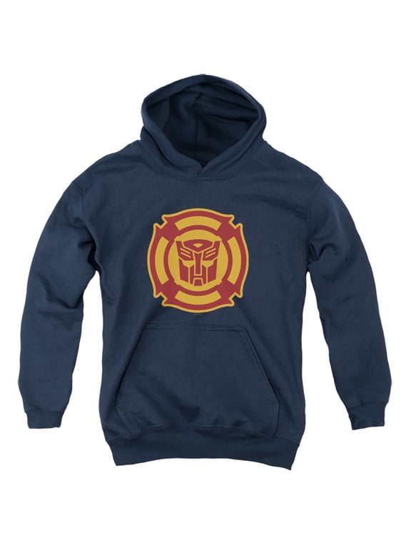- Rescue Bots Logo - Youth Hooded Sweatshirt - Large