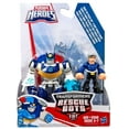 thumbnail image 1 of Transformers Rescue Bots Playskool Chase the Police Bot & Chief Charlie Burns Action Figures, 1 of 1