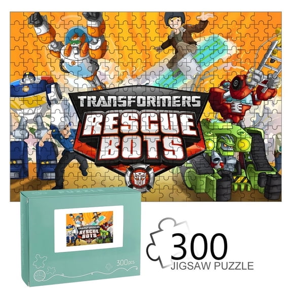 Transformers Rescue Bots-themed Wooden jigsaw Puzzle for home Decoration or gift for fans friend,family.300pc