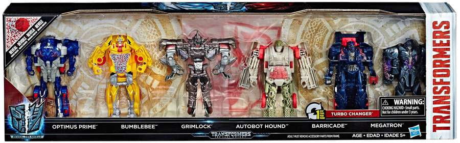 Transformers Reveal the Shield Optimus Prime, Bumblebee, Grimlock, Hound, Barricade & Megatron Action Figure 6-Pack