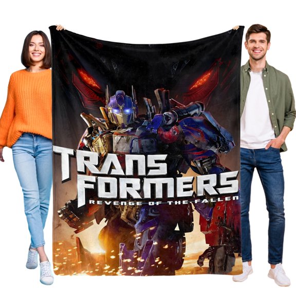 Transformers Revenge of the Fallen Throw Blanket for Kids and Adults Soft and Cozy Blankets Gifts 50x60 Inch