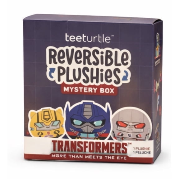 Transformers Reversible Plush Mystery Box TeeTurtle Surprise Plushie (1 Random Collectible Character)