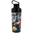 thumbnail image 1 of Transformers: Rise Of The Beasts Official Prime And Primal Mural 18 oz Insulated Water Bottle, Leak Resistant, Vacuum Insulated Stainless Steel with 2-in-1 Loop Cap, 1 of 7