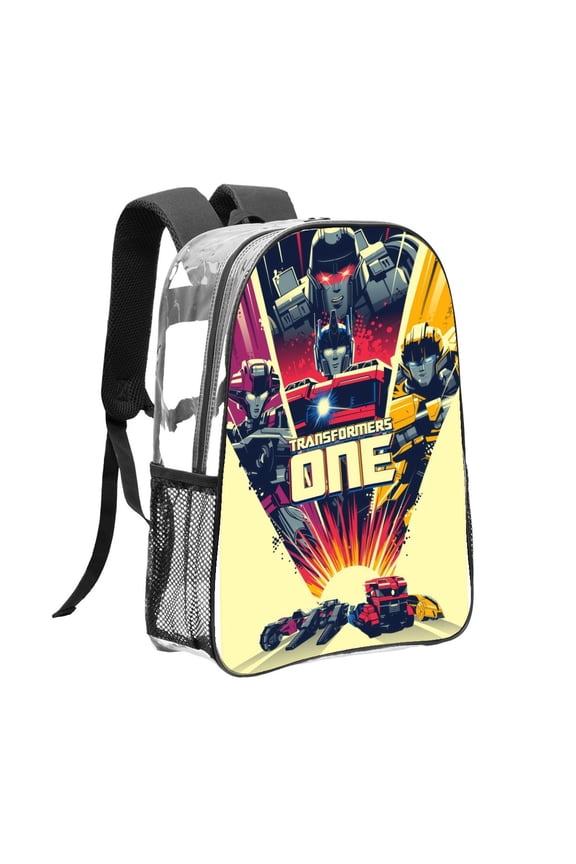 Transformers Rise Of Pattern Transparent Backpack Lightweight And fashionable Showcasing Personality And Leading The Trend