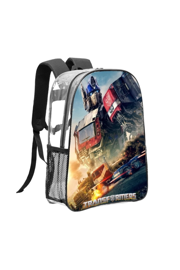 Transformers Rise Of Pattern Transparent Backpack Lightweight And fashionable Showcasing Personality And Leading The Trend