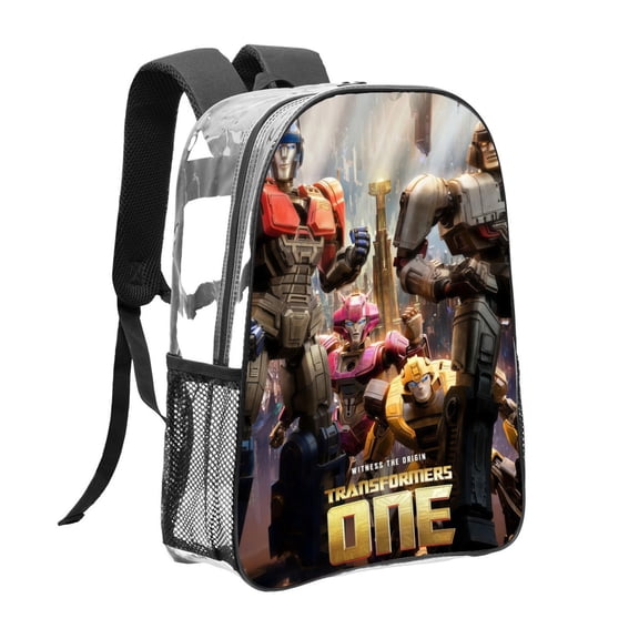 Transformers Rise Of Pattern Transparent Backpack Lightweight And fashionable Showcasing Personality And Leading The Trend
