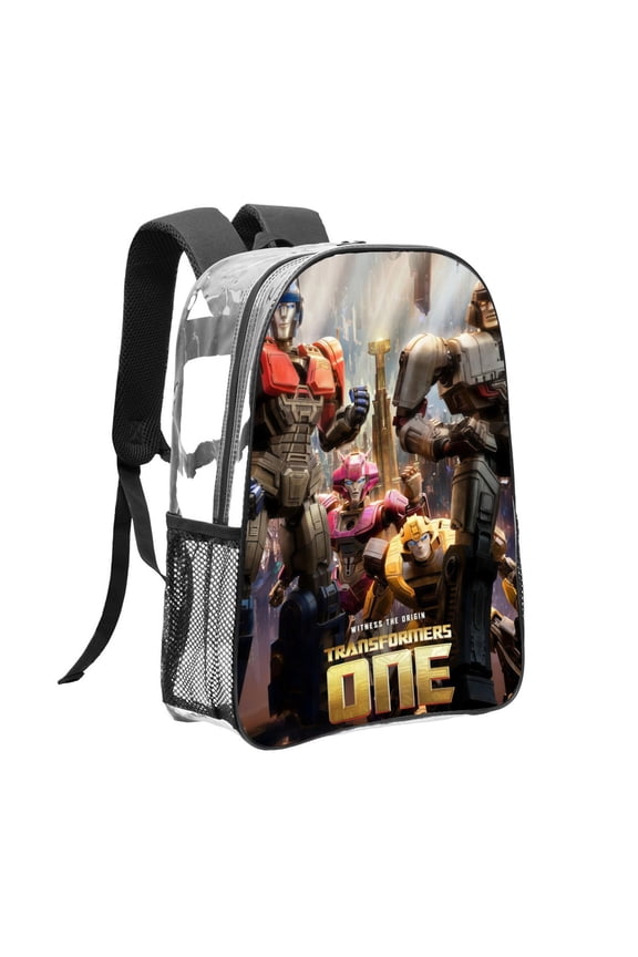 Transformers Rise Of Pattern Transparent Backpack Lightweight And fashionable Showcasing Personality And Leading The Trend