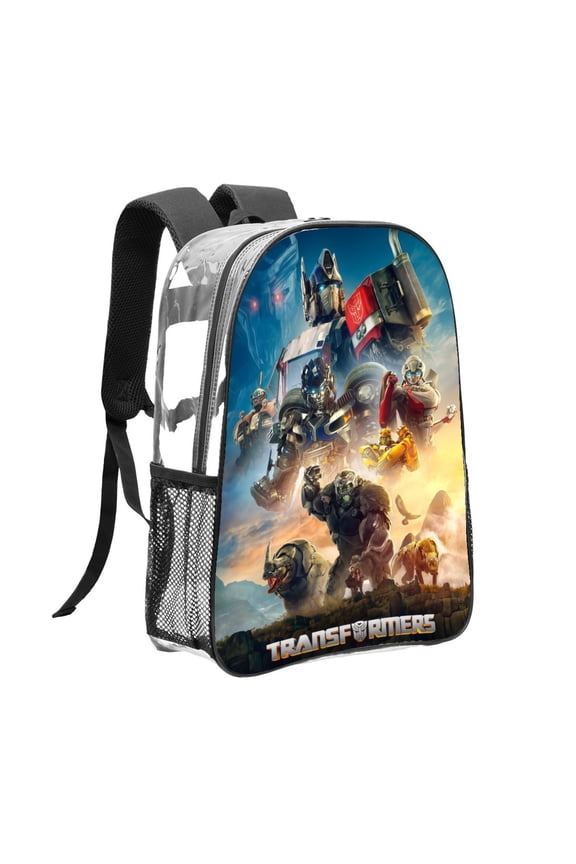 Transformers Rise Of Pattern Transparent Backpack Lightweight And fashionable Showcasing Personality And Leading The Trend
